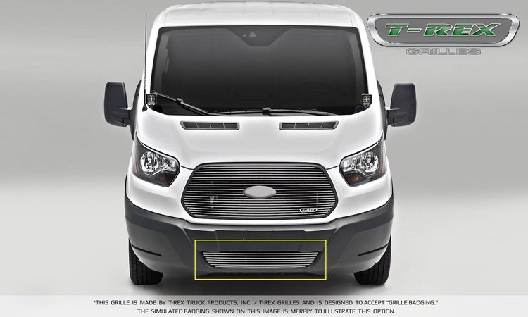 Ford Transit Laser Billet Bumper Insert Polished