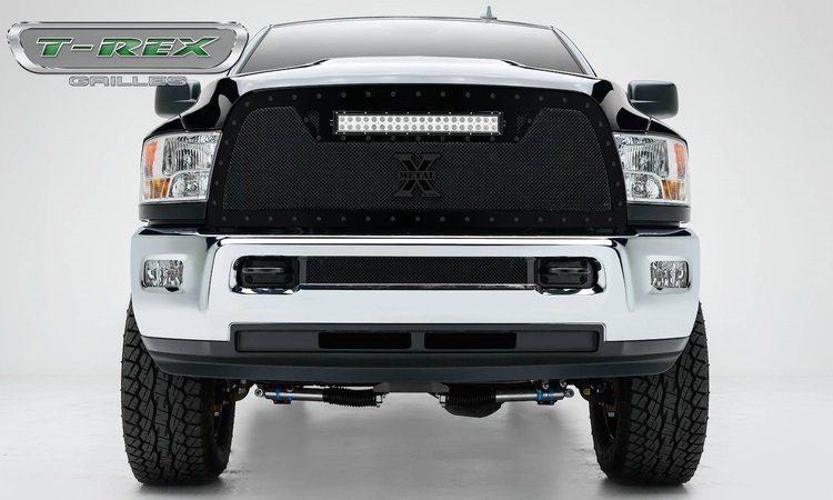 TORCH Series LED Light Grille Single 1 - 20 Light Bar For off-road use only w/Blk Studs