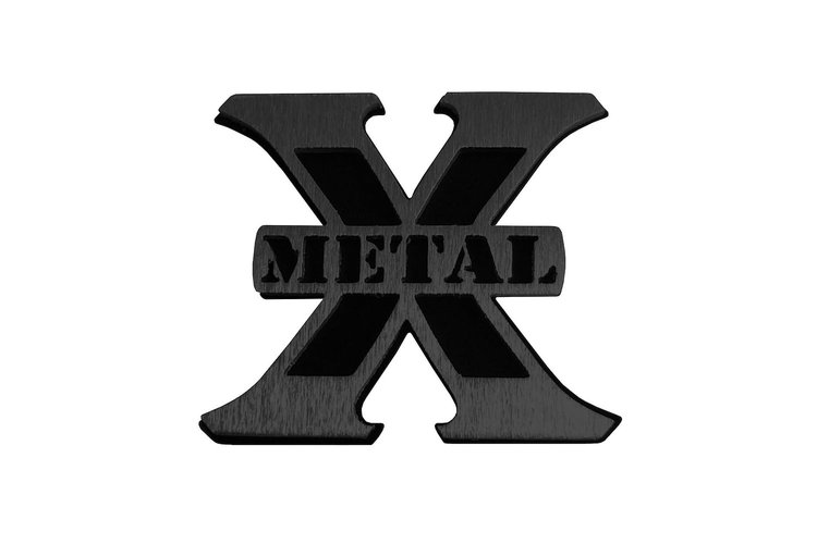 MEDIUM BLK X-METAL LOGO