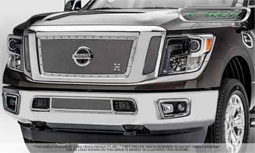 Nissan Titan X-Metal - Main Grille - Polished - 3 Pc - Insert