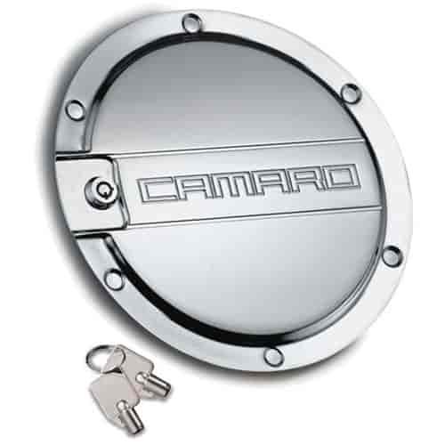 Defenderworx Billet Locking Fuel Door 2010-13 Chevy Camaro
