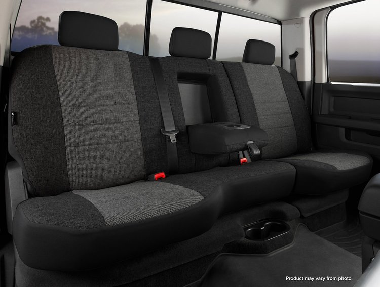 OE32-54 CHARC OE30-Series OE Tweed Custom-Fit Rear Seat Cover, Charcoal Fits Select Ram