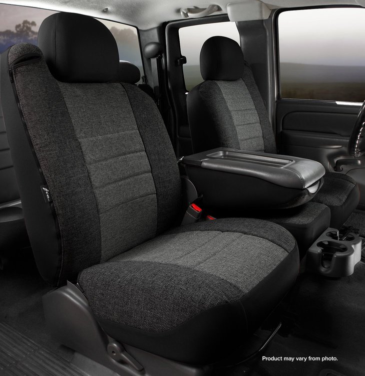 OE38-8 CHARC OE30-Series OE Tweed Custom-Fit Front Seat Cover, Charcoal Fits Select Chevy/GMC