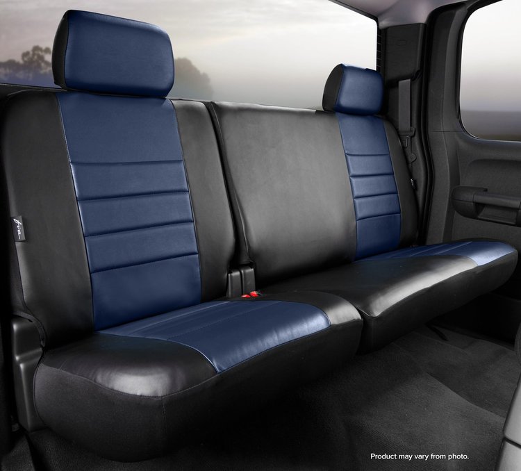 SL62-23 BLUE SL60-Series Leatherlite Simulated Leather Custom-Fit Rear Seat Cover, Blue Fits Select Chevy/GMC
