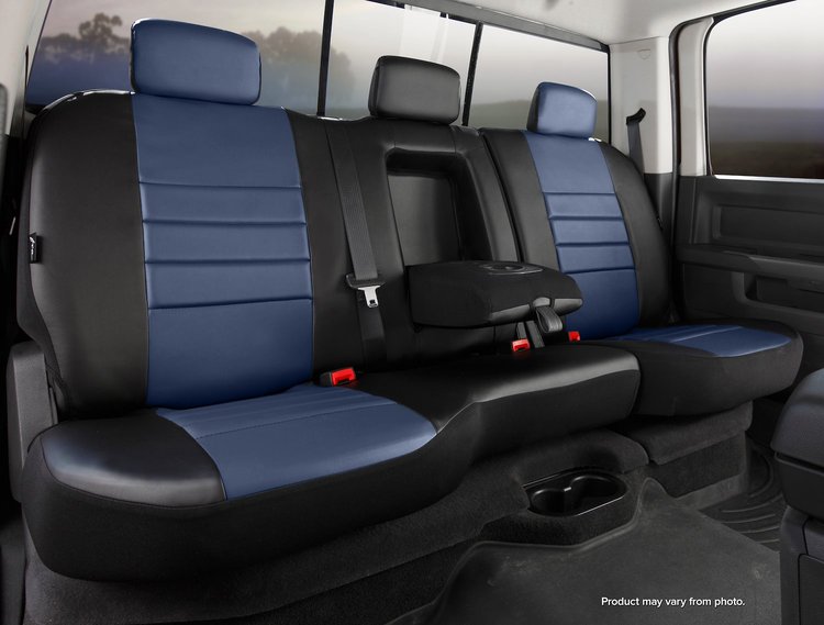 SL62-52 BLUE SL60-Series Leatherlite Simulated Leather Custom-Fit Rear Seat Cover, Blue Fits Select Ram