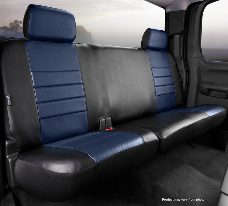 SL62-68 BLUE SL60-Series Leatherlite Simulated Leather Custom-Fit Rear Seat Cover, Blue Fits Select Chevy/GMC