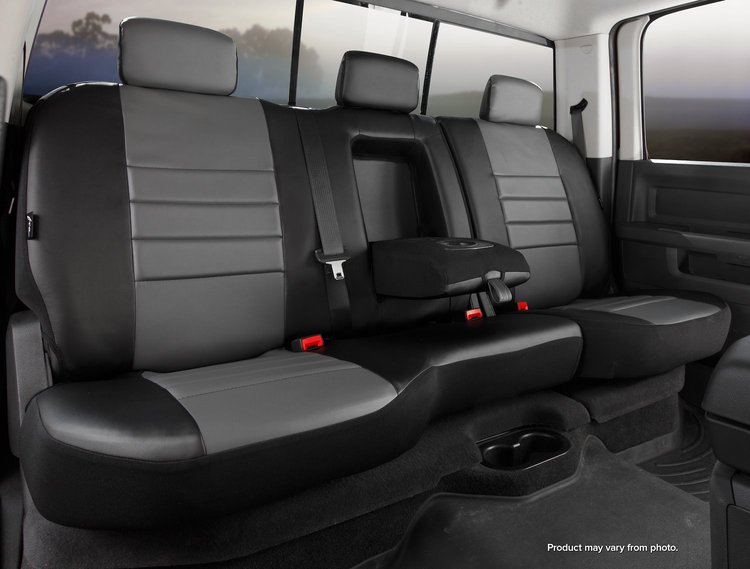 SL67-32 GRAY SL60-Series Leatherlite Simulated Leather Custom-Fit Front Seat Cover, Gray Fits Select Ford