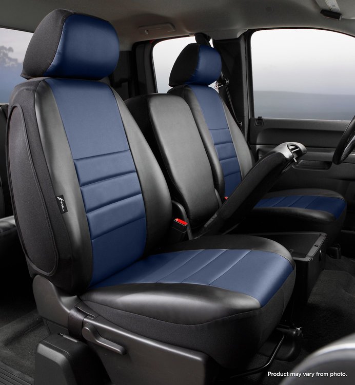 SL67-41 BLUE SL60-Series Leatherlite Simulated Leather Custom-Fit Front Seat Cover, Blue Fits Select Ford
