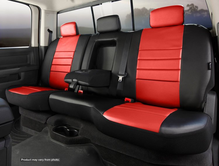 SL67-6 RED SL60-Series Leatherlite Simulated Leather Custom-Fit Front Seat Cover, Red Fits Select Ford, Mazda