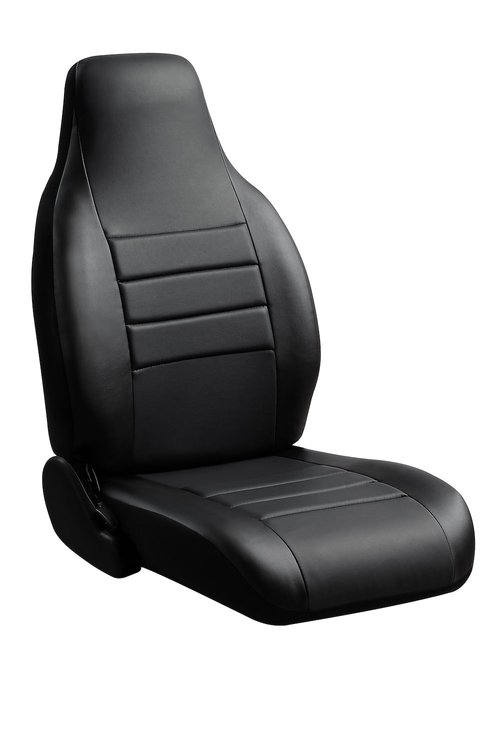 SL68-5 BLK/BLK SL60-Series Leatherlite Simulated Leather Universal Front Buckets Seat Cover
