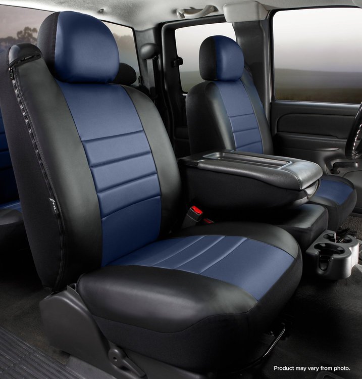 SL68-8 BLUE SL60-Series Leatherlite Simulated Leather Custom-Fit Front Seat Cover, Blue Fits Select Chevy/GMC