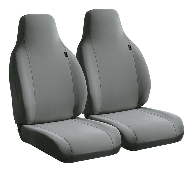 SP801 GRAY SP80-Series Seat Protector Poly Semi-Custom-Fit Car Front Seat Cover, Gray Fits Select Subaru, Kia, Hyundai, Chevy, F