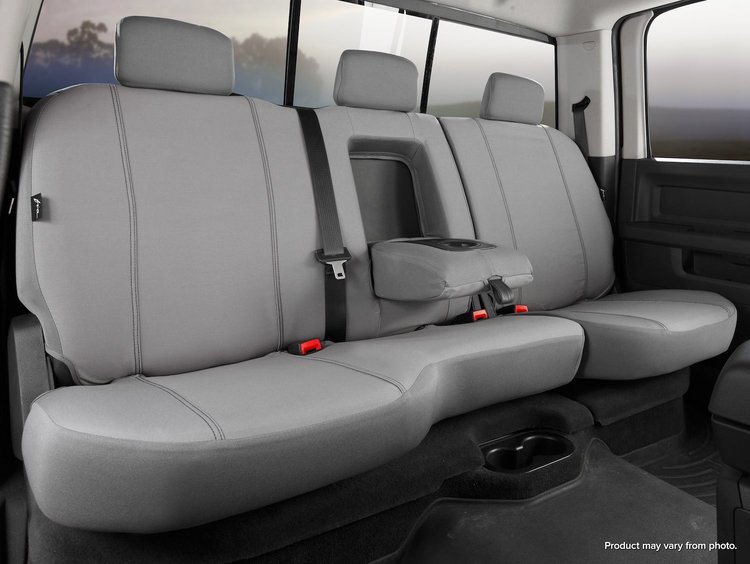 SP82-49 GRAY SP80-Series Seat Protector Poly-Cotton Custom-Fit Rear Seat Cover, Gray Fits Select Ram, Dodge
