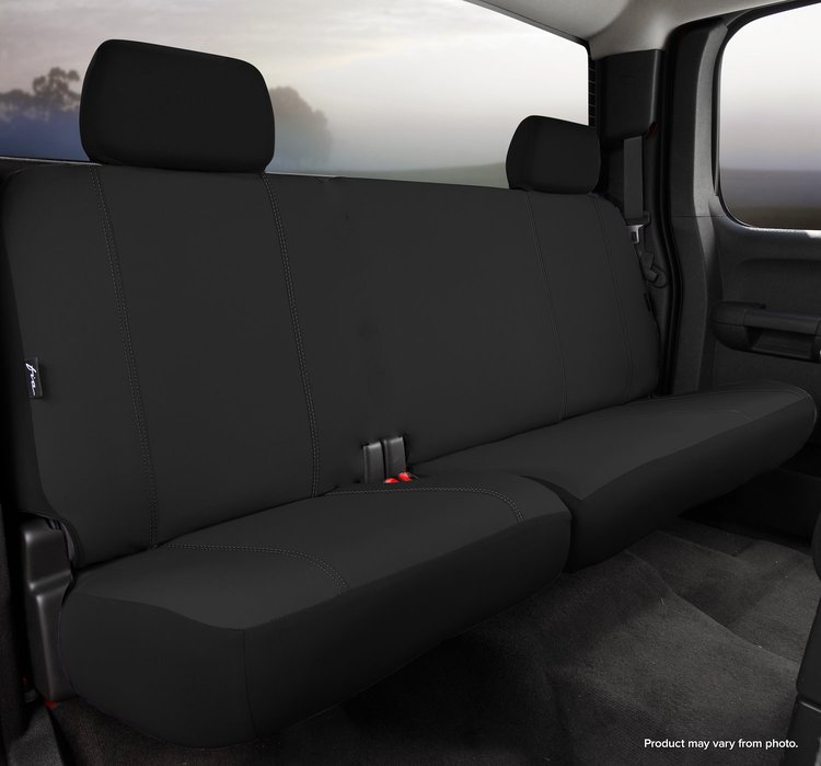 SP82-67 BLACK SP80-Series Seat Protector Poly-Cotton Custom-Fit Rear Seat Cover, Black Fits Select Chevy/GMC
