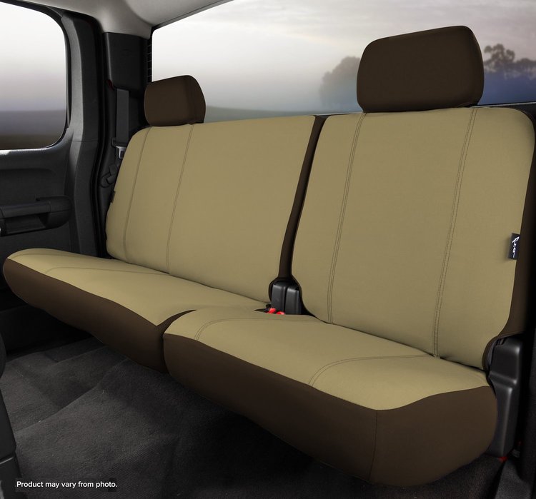 SP82-75 TAUPE SP80-Series Seat Protector Poly-Cotton Custom-Fit Rear Seat Cover, Taupe Fits Select Jeep