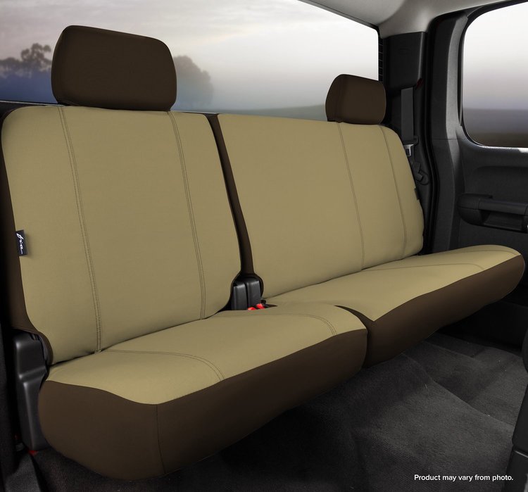 SP82-97 TAUPE SP80-Series Seat Protector Poly-Cotton Custom-Fit Rear Seat Cover, Taupe Fits Select Chevy/GMC