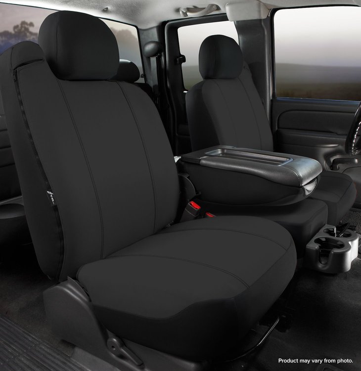 SP88-16 BLACK SP80-Series Seat Protector Poly-Cotton Custom-Fit Front Seat Cover, Black Fits Select Chevy/GMC