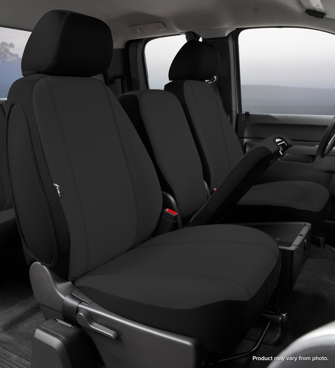 SP88-27 BLACK SP80-Series Seat Protector Poly-Cotton Custom-Fit Front Seat Cover, Black Fits Select Chevy/GMC