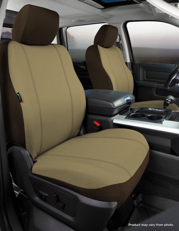 SP88-29 TAUPE SP80-Series Seat Protector Poly-Cotton Custom-Fit Front Seat Cover, Taupe Fits Select Chevy/GMC