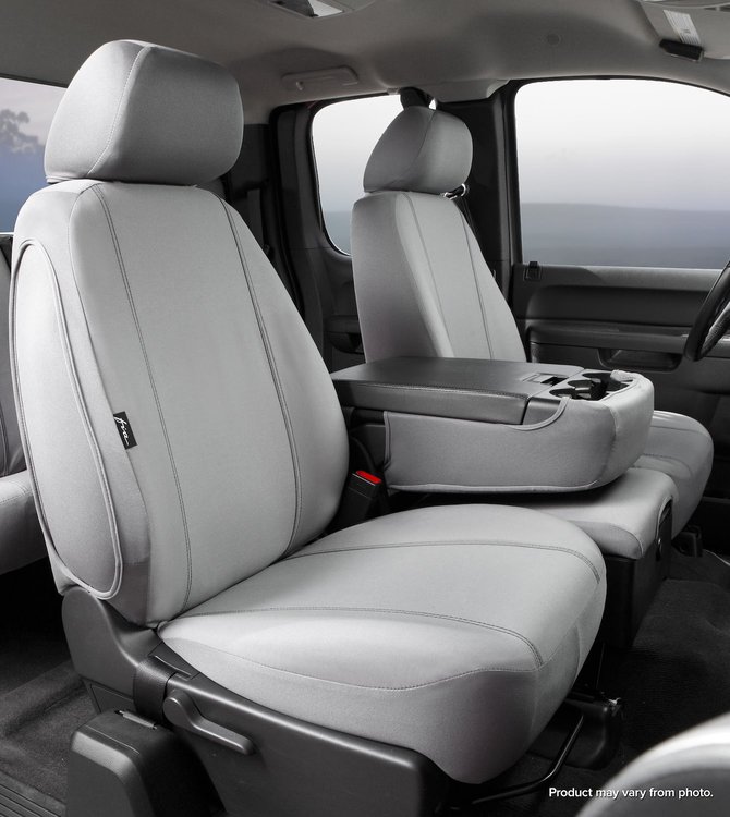 SP89-24 GRAY SP80-Series Seat Protector Poly-Cotton Custom-Fit Front Seat Cover, Gray Fits Select Ram, Dodge