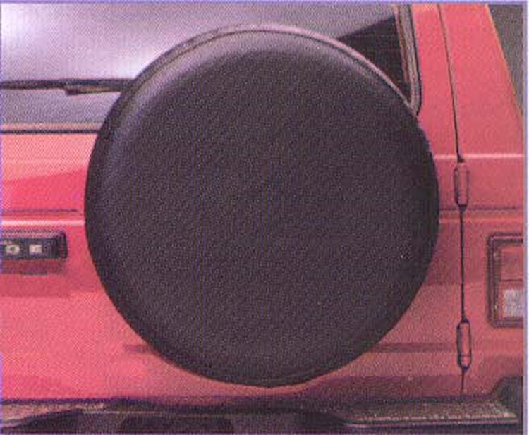 TC228 WHITE Spare Tire Cover, 28 in., White