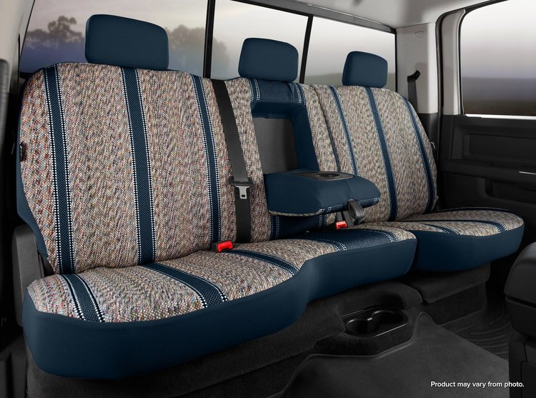 TR42-44 NAVY TR40-Series Wrangler Saddleblanket Custom-Fit Rear Seat Cover, Navy Fits Select Dodge