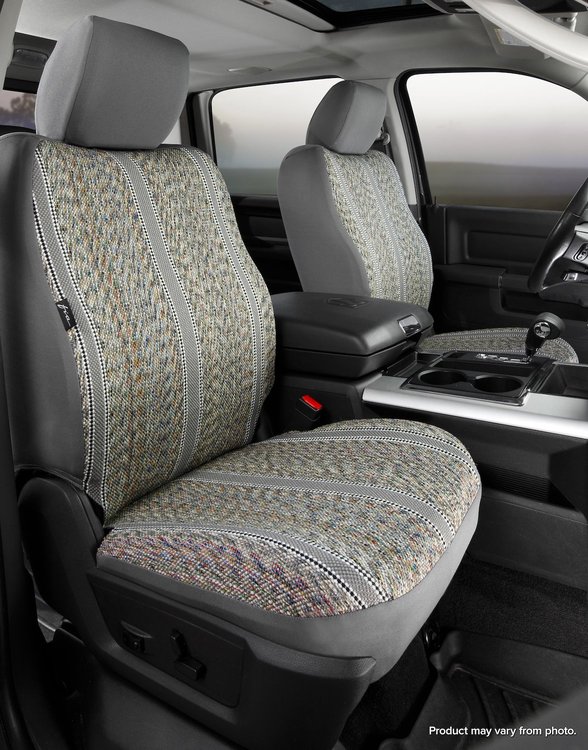 TR43-1 GRAY TR40-Series Wrangler Saddleblanket Universal-Fit Front Seat Cover, Gray