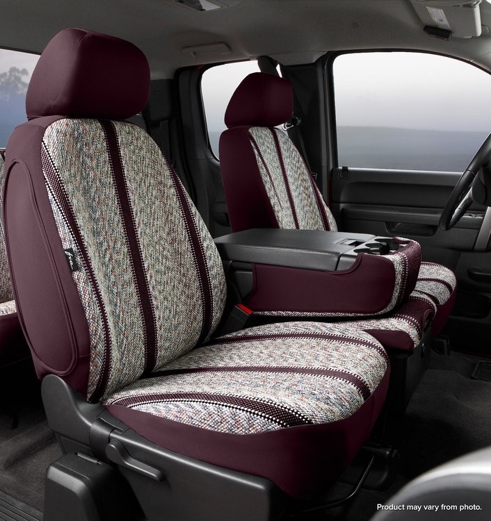 TR47-29 WINE TR40-Series Wrangler Saddleblanket Custom-Fit Front Seat Cover, Wine Fits Select Ford