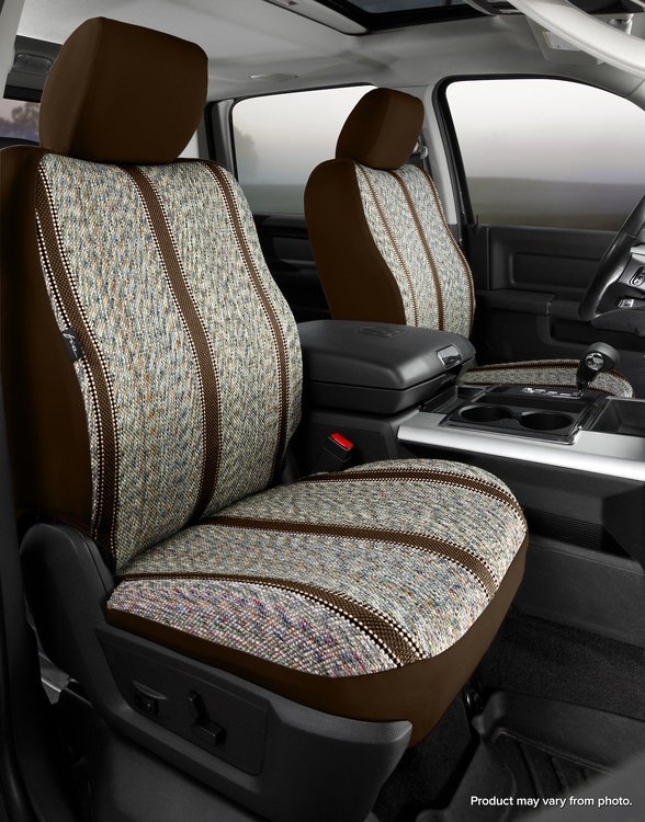 TR48-35 BROWN TR40-Series Wrangler Saddleblanket Custom-Fit Front Seat Cover, Brown Fits Select Chevy/GMC