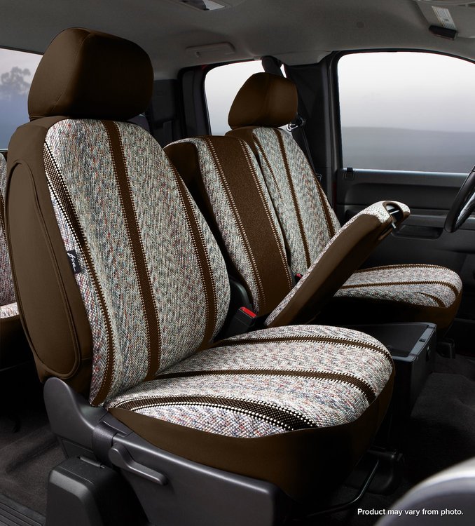 TR48-37 BROWN TR40-Series Wrangler Saddleblanket Custom-Fit Front Seat Cover, Brown Fits Select Chevy/GMC