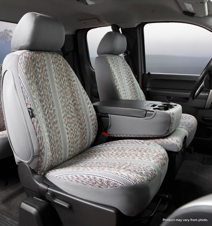 TR49-37 GRAY TR40-Series Wrangler Saddleblanket Custom-Fit Front Seat Cover, Gray Fits Select Ram