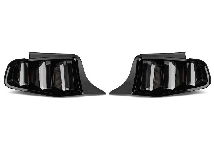 405839 Vector V2 LED Tail Lights for 2010-2012 Ford Mustang, Gloss Black Housing [Clear Lens]