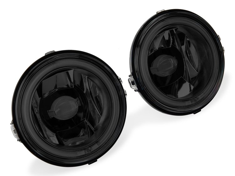 49177 CCFL Halo Fog Lights for 2013-2014 Ford Mustang GT [Smoked Lens]