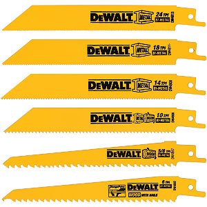 6-Piece Reciprocating Saw Blade Set Multi-material blades