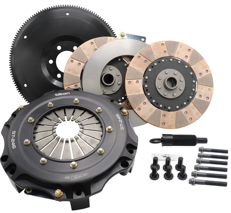 ST-246 Twin Disc Clutch Kit fits Select Dodge Challenger SRT/Hellcat - Solid-Hub Cerametallic Discs