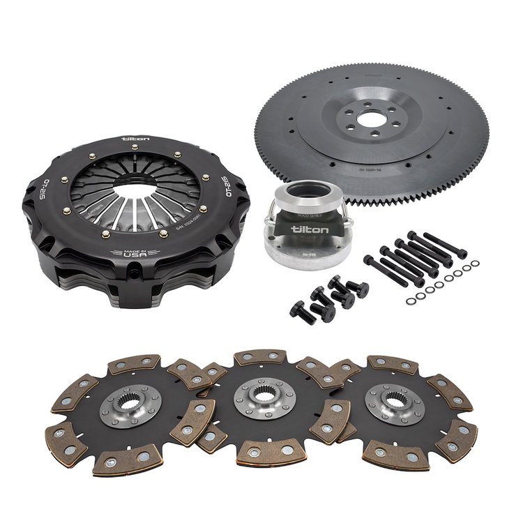 58-3304-ORA OT-215 3-Disc Cerametallic Clutch Kit, Chevy Ls (6-Bolt), 8.5 in., 26-Spl, Ora Spring (1005 lb.-ft.)