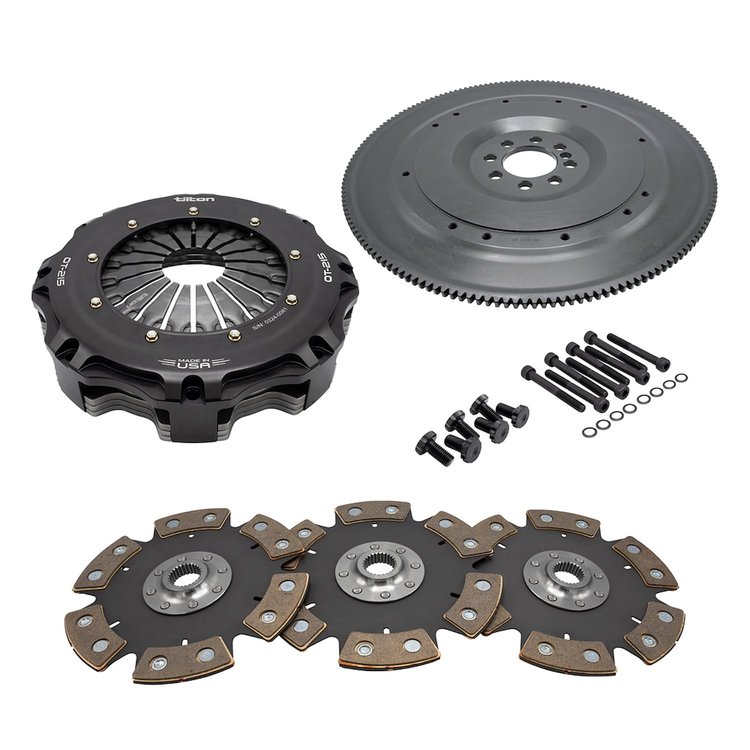 58-3308-ORA OT-215 3-Disc Cerametallic Clutch Kit, Chevy Lsa/Lsx/Lt (8-Bolt), 8.5 in., 26-Spl, Ora Spring (1005 lb.-ft.)