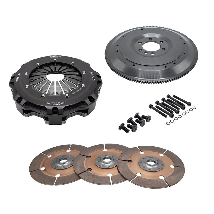 58-4303-ORA OT-215 3-Disc Metallic Clutch Kit, Ford Small Block, 8.5 in., 26-Spl, Neutral Bal, Ora Spring (1030 lb.-ft.)