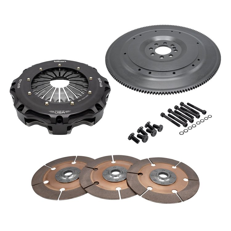 58-4308-ORA OT-215 3-Disc Metallic Clutch Kit, Chevy Lsa/Lsx/Lt (8-Bolt), 8.5 in., 26-Spl, Ora Spring (1030 lb.-ft.)