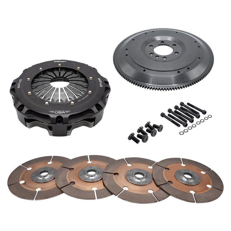 58-4402-ORA OT-215 4-Disc Metalic Clutch Kit, Chevy V8 (Early), 8.5 in., 26-Spl, Ora Spring (1375 lb.-ft.)
