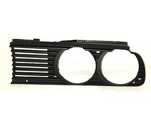 LH GRILLE OUTR BLK BMW 3 SERIES SDN/CONV 84-93