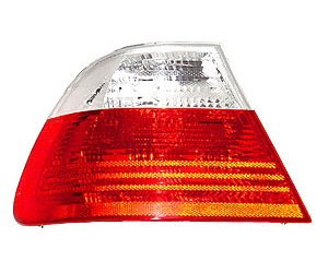 LH OUTR T.L. RED/WHT BMW 3 SERIES E46 CPE 99-03/03