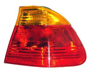 RH OUTR T.L. RED/AMBER BMW 3 SERIES E46 SDN 99-01