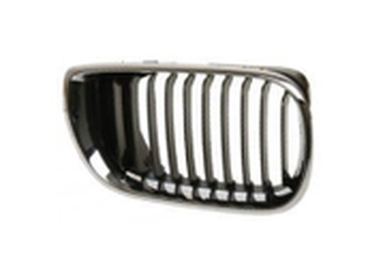 RH GRILLE CHR/BLK BMW 3 SERIES E46 SDN/WGN 02-05