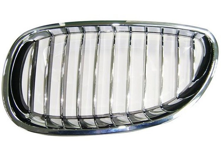LH OTR GRILLE MAT BLK BMW 525I/530I W/O M PKG 04-07