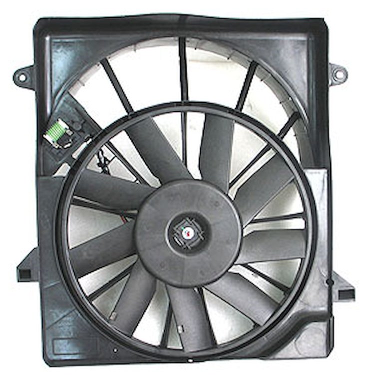RAD/CON COOLING FAN ASSY BLADE/MOTOR/SHROUD LIBERTY 08-11