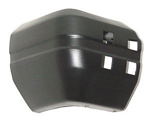 LH RR BUMPER END CAP W/O HOLE FOR BUMPER MTD SPARE CARRIER BLK P CHEROKEE /WAGONEER 84-96