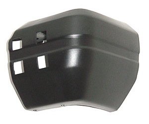 RH RR BUMPER END CAP W/ HOLE FOR BUMPER MTD SPARE CARRIER BLK P CHEROKEE/ WAGONEER 84-89