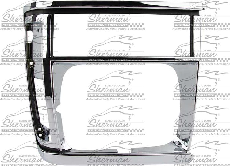 LH H.L. DR W/ SINGLE H.L. CHR/BLK CHEROKEE/WAGONEER 91-96 COMANCHE P/U 91- 92