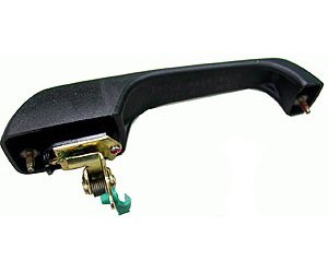 RH FT OUTR DR HDL TEXTURED BLK CHEROKEE 97-01 ALSO FITS RR DOOR 98-01
